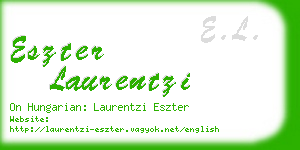 eszter laurentzi business card